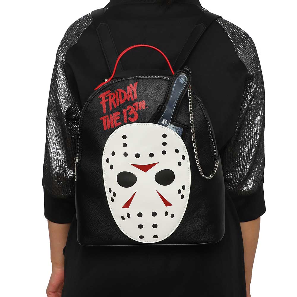 Friday The 13th Jason Mask Mini Backpack & Knife Coin Purse - Ricky's Garage