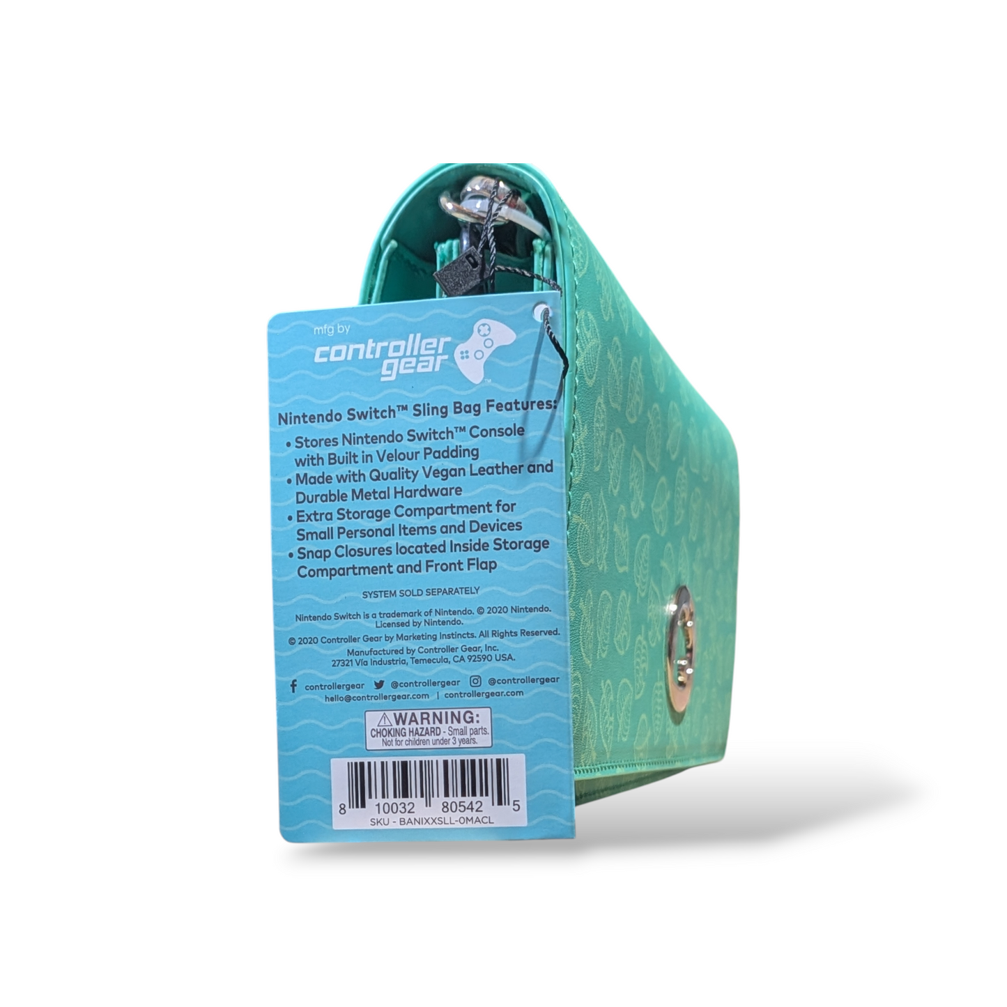 Animal Crossing Able Sisters Floral Sling Bag Vegan Leather Switch Case