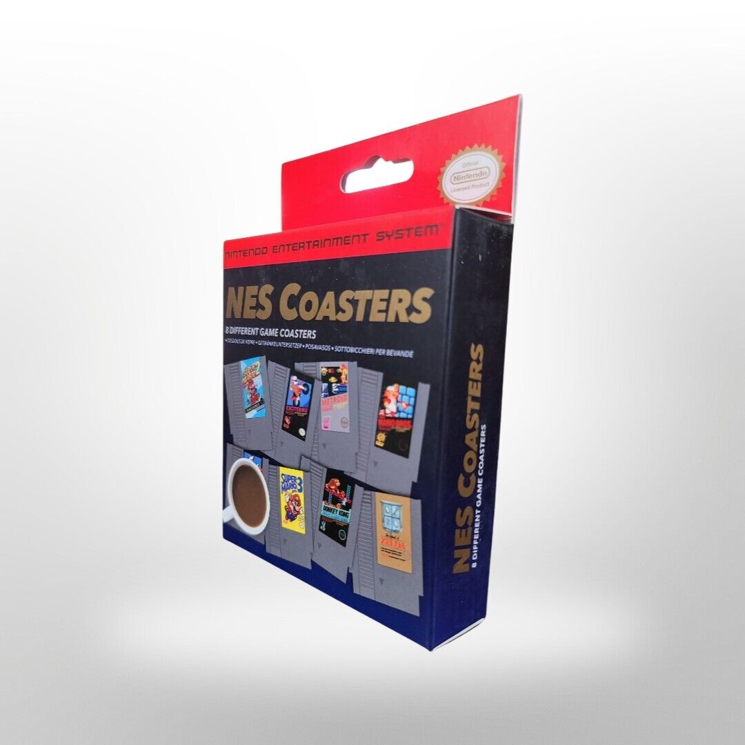 Nintendo NES Cartridge Retro Drink Coasters Super Mario, Donkey Kong, and More!. - Ricky's Garage