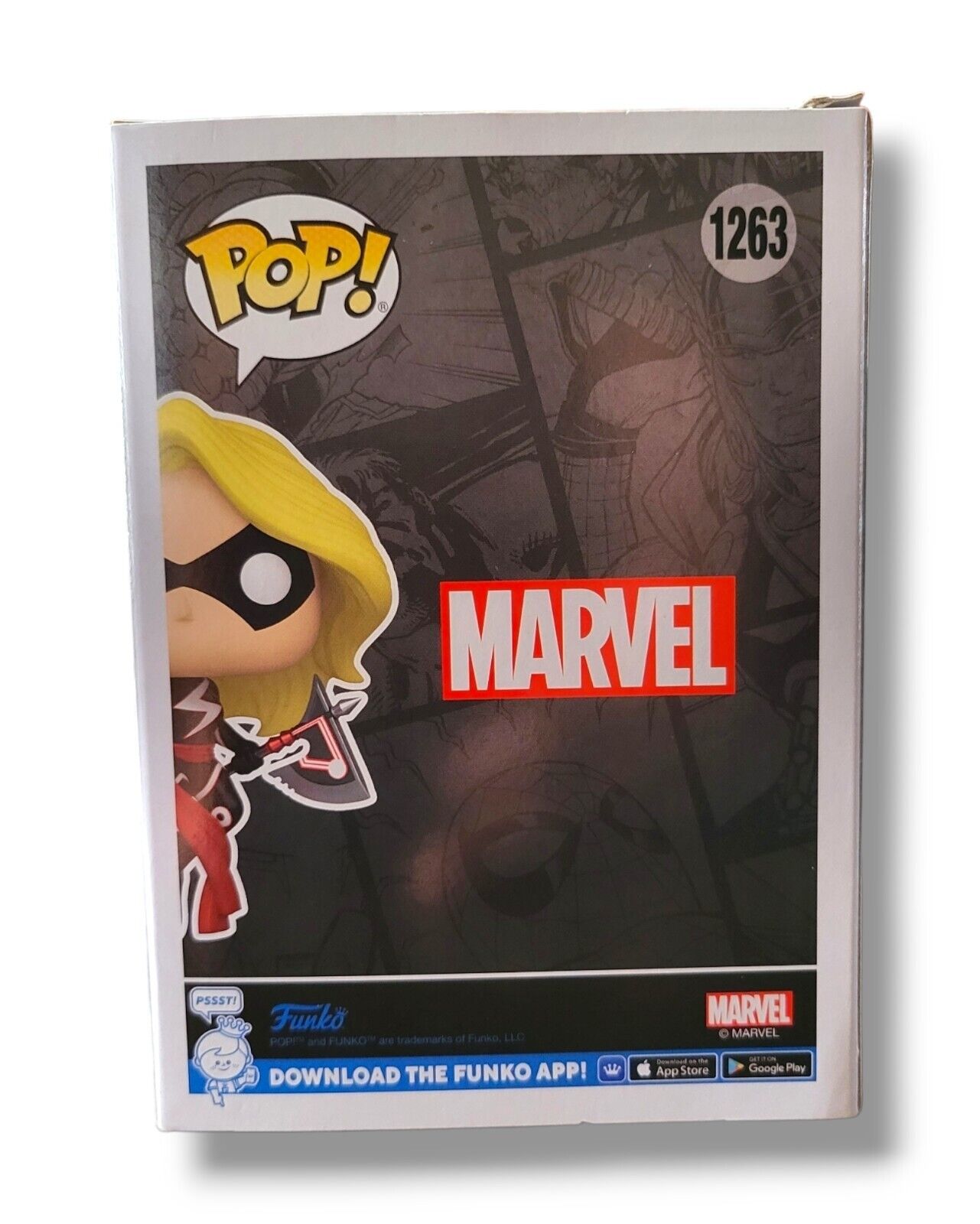 New Funko POP! Marvel #1263 "Captain Marvel" Vinyl Bobble-Head - 2023 Summer LE - Ricky's Garage