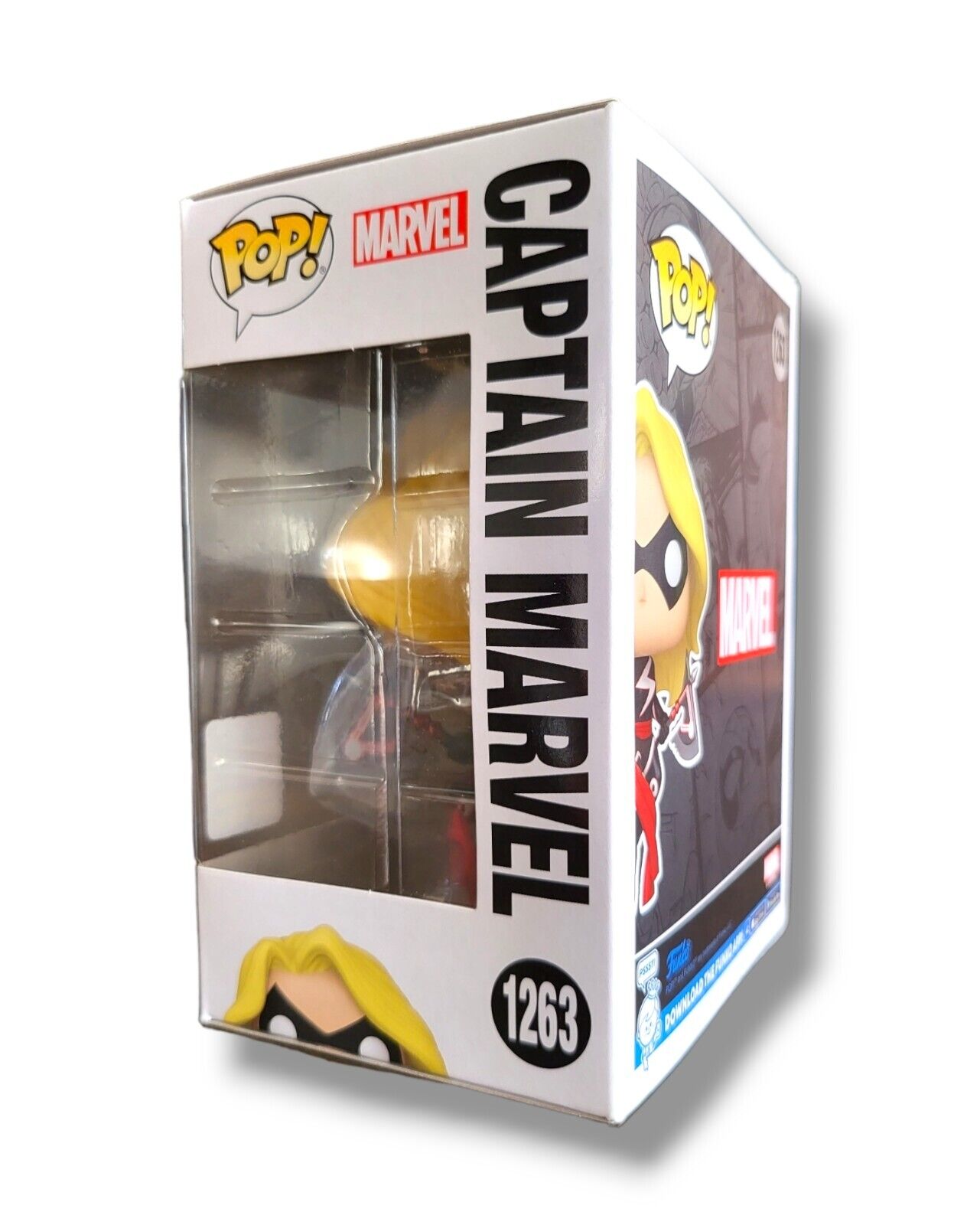 New Funko POP! Marvel #1263 "Captain Marvel" Vinyl Bobble-Head - 2023 Summer LE - Ricky's Garage