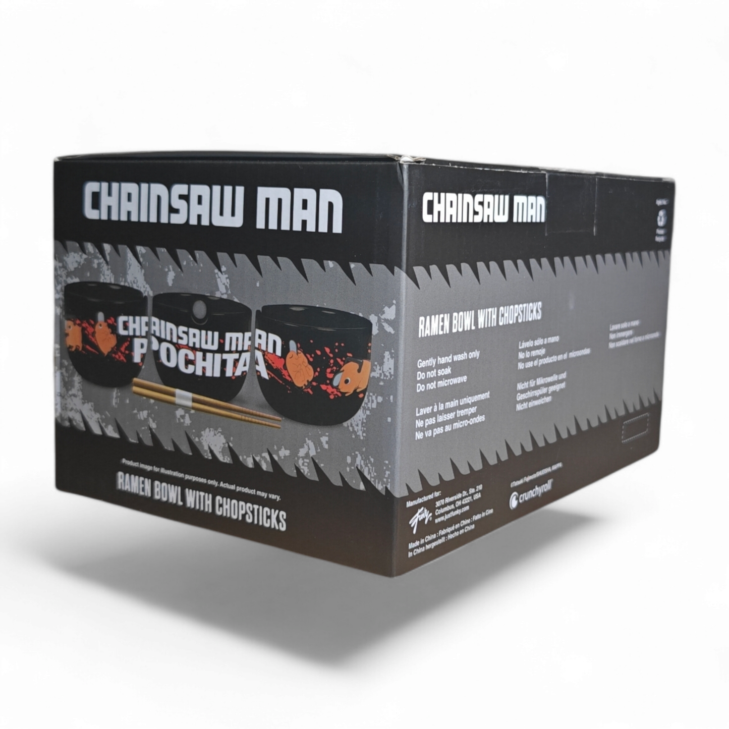Chainsaw Man Pochita Ramen Bowl Set with Chopsticks - JUST FUNKY