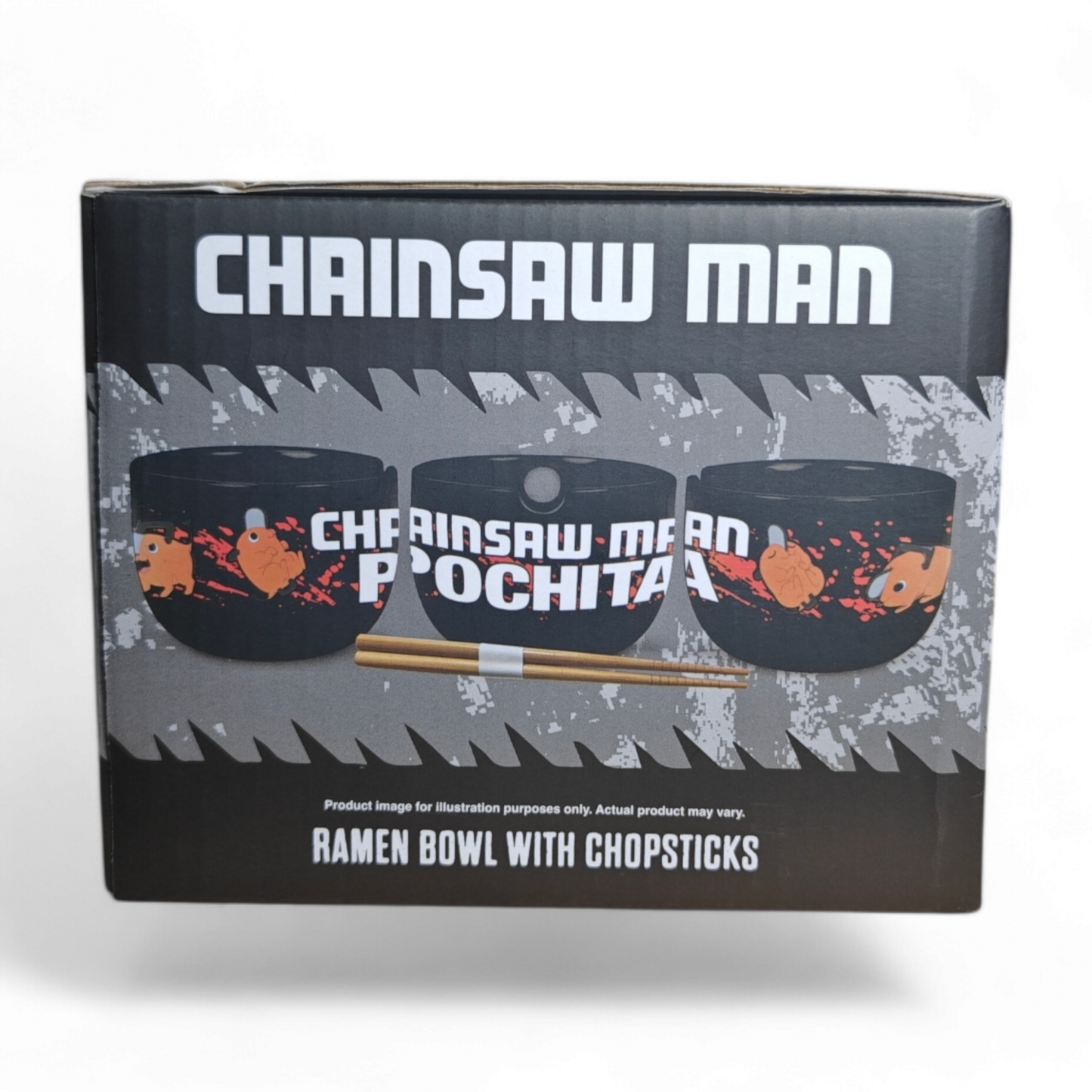Chainsaw Man Pochita Ramen Bowl Set with Chopsticks - JUST FUNKY
