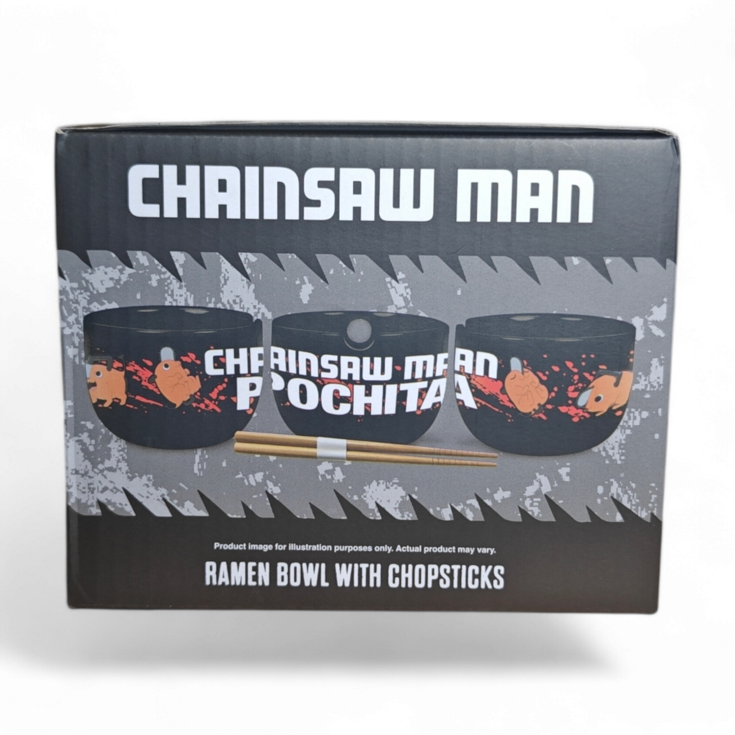Chainsaw Man Pochita Ramen Bowl Set with Chopsticks - JUST FUNKY