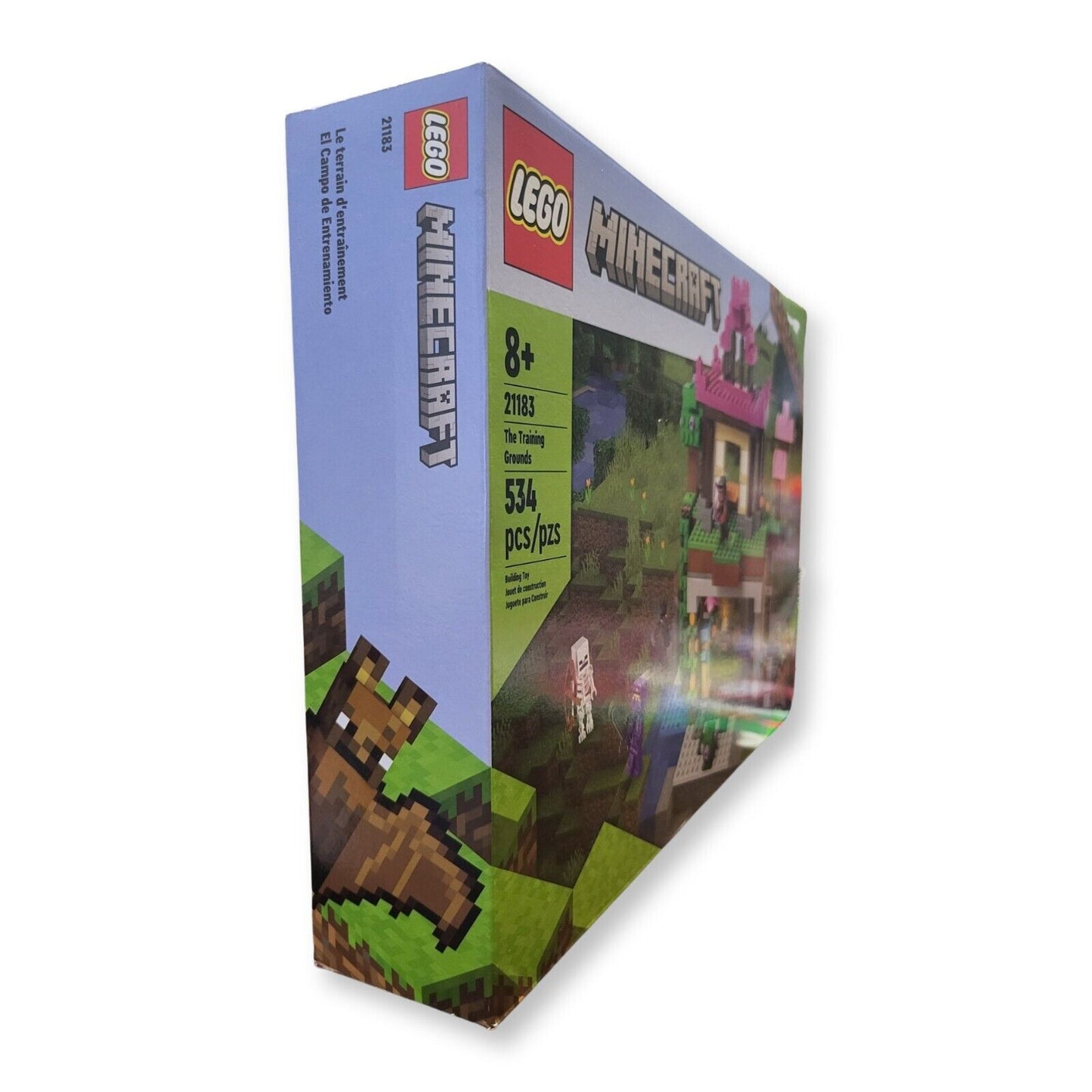 LEGO Minecraft The Training Grounds House Building Set, 21183 Cave Toy, Gifts for Kids, Boys and Girls with Skeleton, Ninja, Rogue and Bat Figures - Ricky's Garage