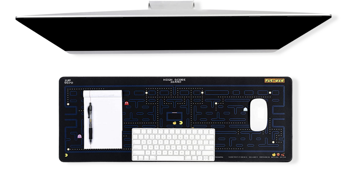Pacman Gaming Desk Mat Mousepad 30x80cm. - Ricky's Garage