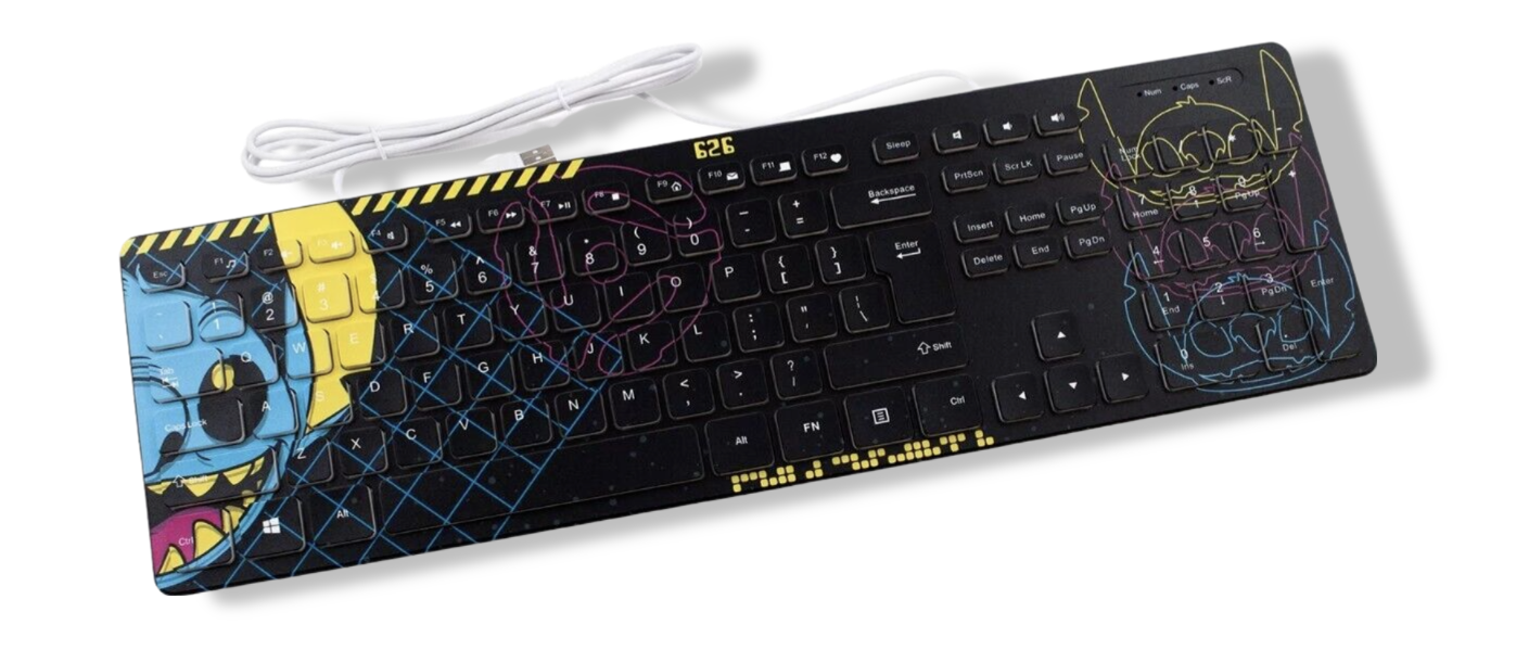 Disney Lilo & Stitch wired keyboard - Ricky's Garage