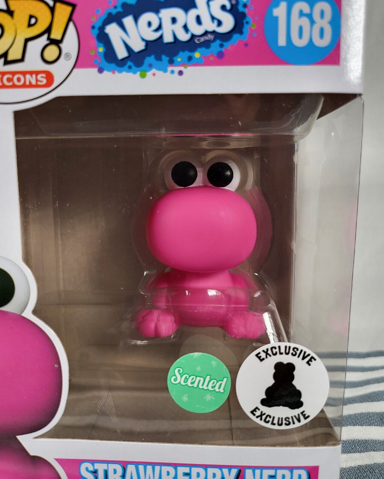 Funko pop Strawberry Nerd #168 Scented Vinyl Figure Exclusive Icons Nerds Pink - Ricky's Garage