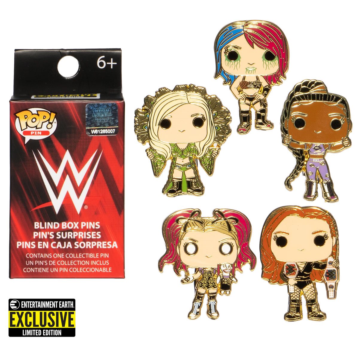 WWE Women Superstars Pop! by Loungefly Enamel Pins Entertainment Earth Exclusive Blind Box - Ricky's Garage