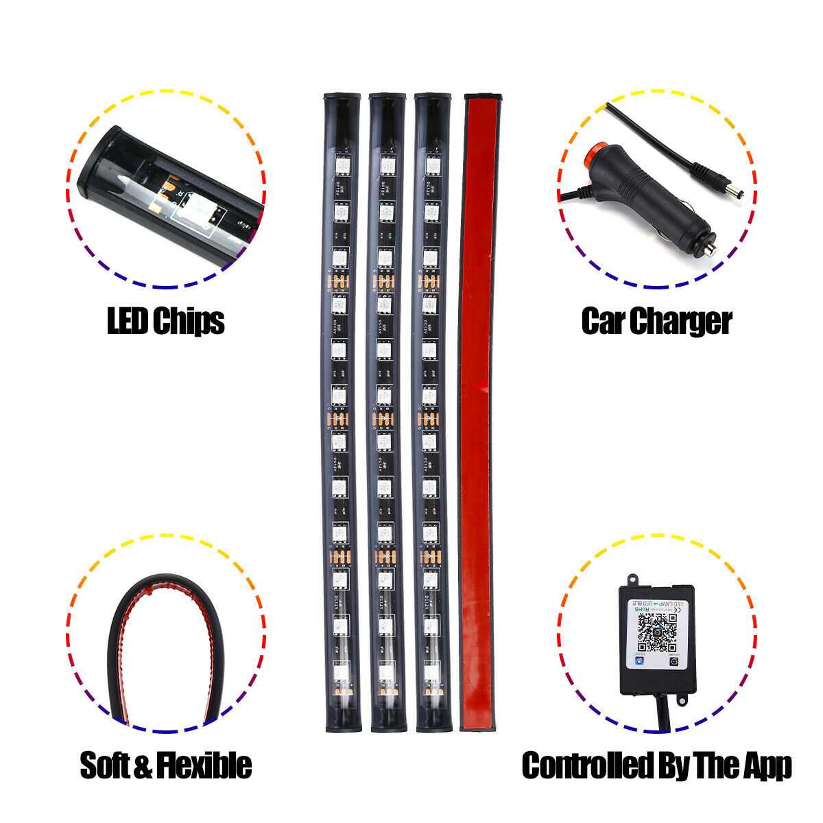 LED RGB Interior Strip Light - Ricky's Garage