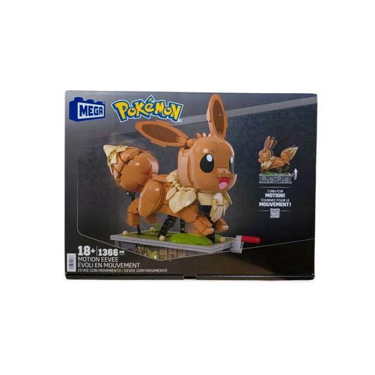 MEGA Pokémon Motion Eevee Building Set 1366 Pieces Motorized Running Action