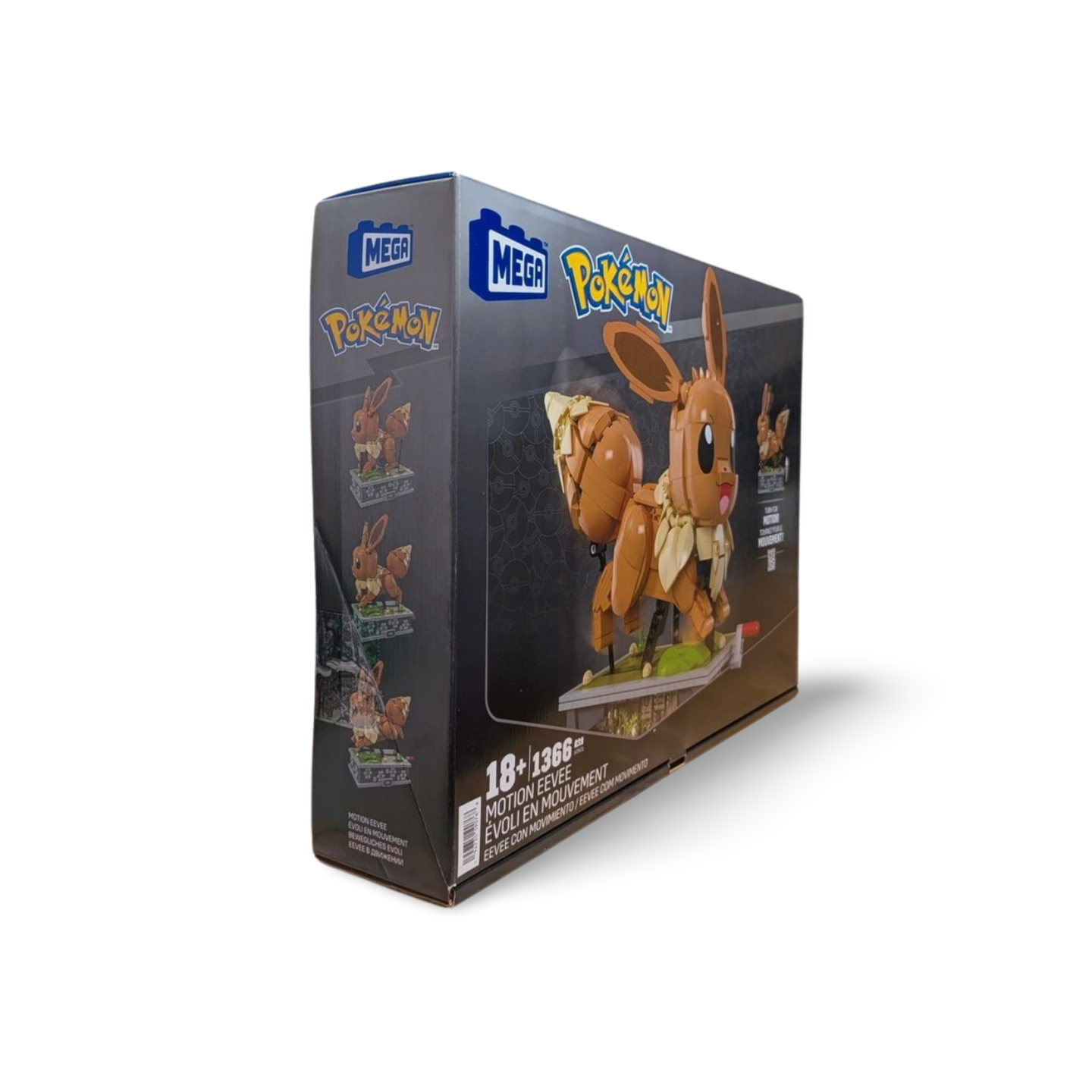 MEGA Pokémon Motion Eevee Building Set 1366 Pieces Motorized Running Action