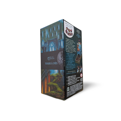 Campaign Dice Tower & 7 Polyhedral Dice Set Portable RPG Rolling Station