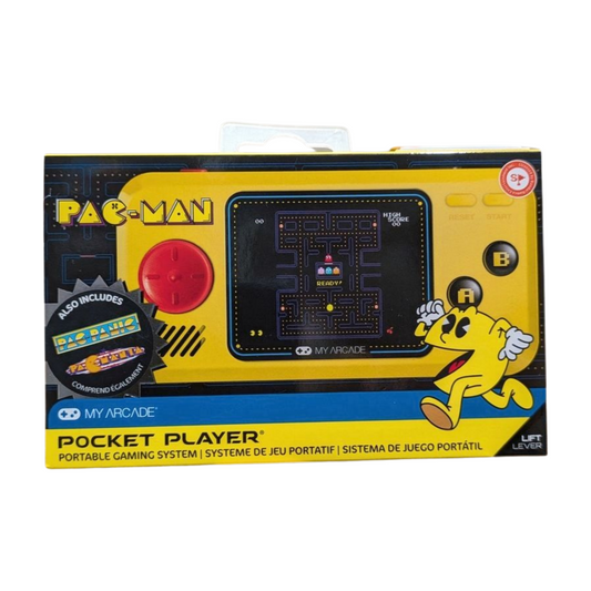 My Arcade Pac Man Pocket Player 3 in 1 Retro Handheld Console Full Color Display
