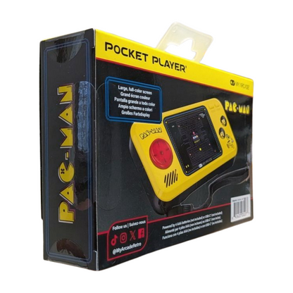 My Arcade Pac Man Pocket Player 3 in 1 Retro Handheld Console Full Color Display