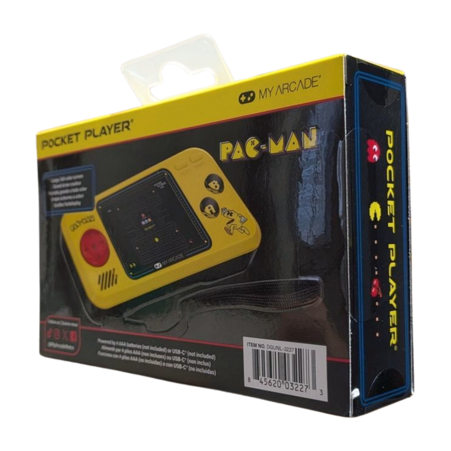 My Arcade Pac Man Pocket Player 3 in 1 Retro Handheld Console Full Color Display