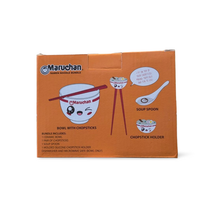 Maruchan Instant Lunch Kawaii Ramen Bowl Set 4-Piece Ceramic Noodle Kit