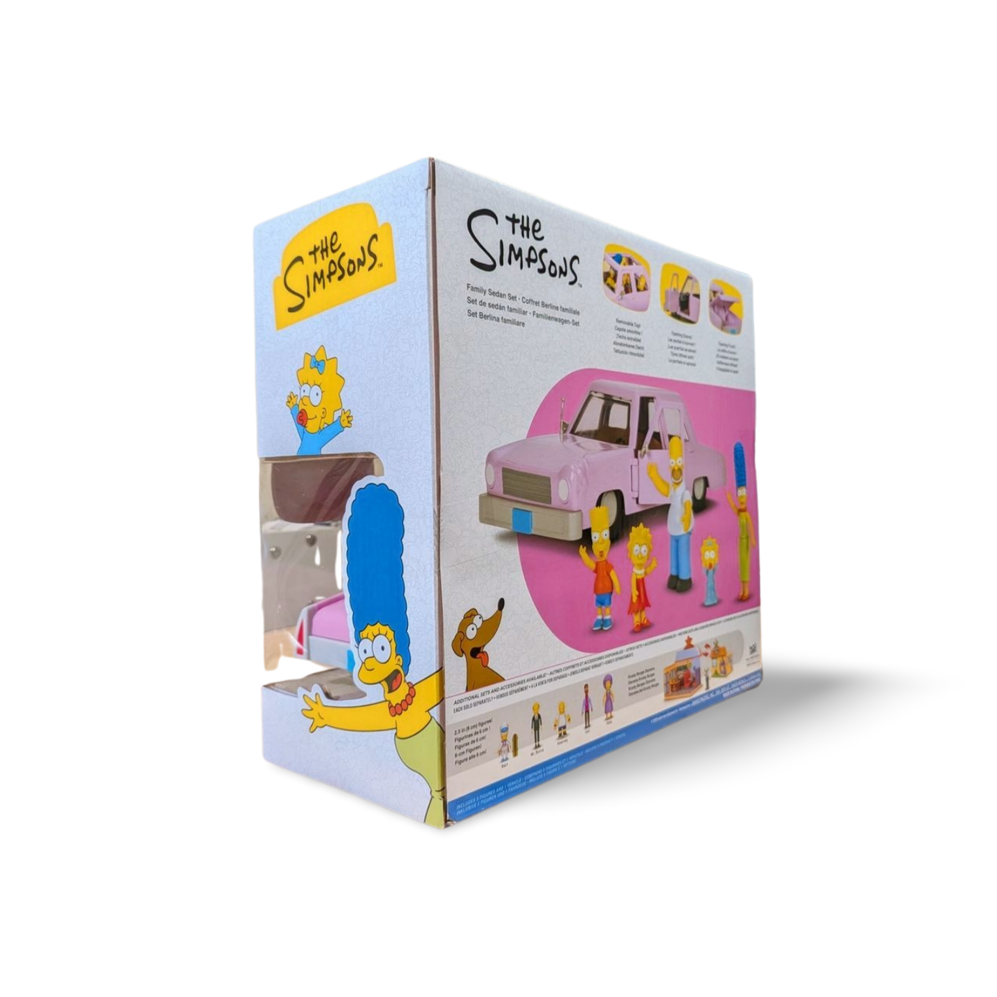 The Simpsons Family Sedan & Figures Set Homer, Marge, Bart, Lisa, Maggie