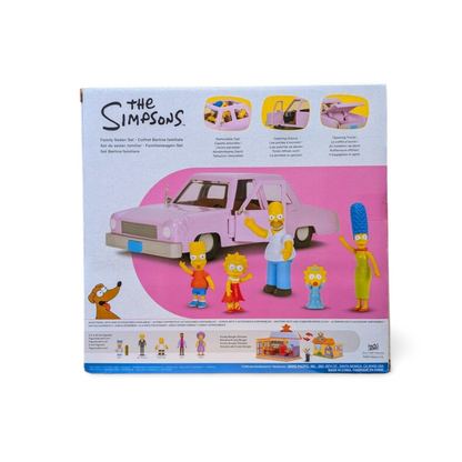 The Simpsons Family Sedan & Figures Set Homer, Marge, Bart, Lisa, Maggie