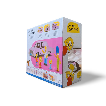 The Simpsons Family Sedan & Figures Set Homer, Marge, Bart, Lisa, Maggie