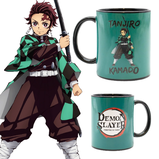 Demon Slayer Tanjiro Kamado Manga Series Ceramic Coffee Cup Mug - 12 oz.