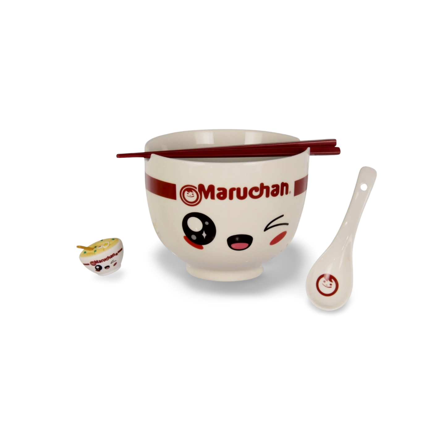 Maruchan Instant Lunch Kawaii Ramen Bowl Set 4-Piece Ceramic Noodle Kit