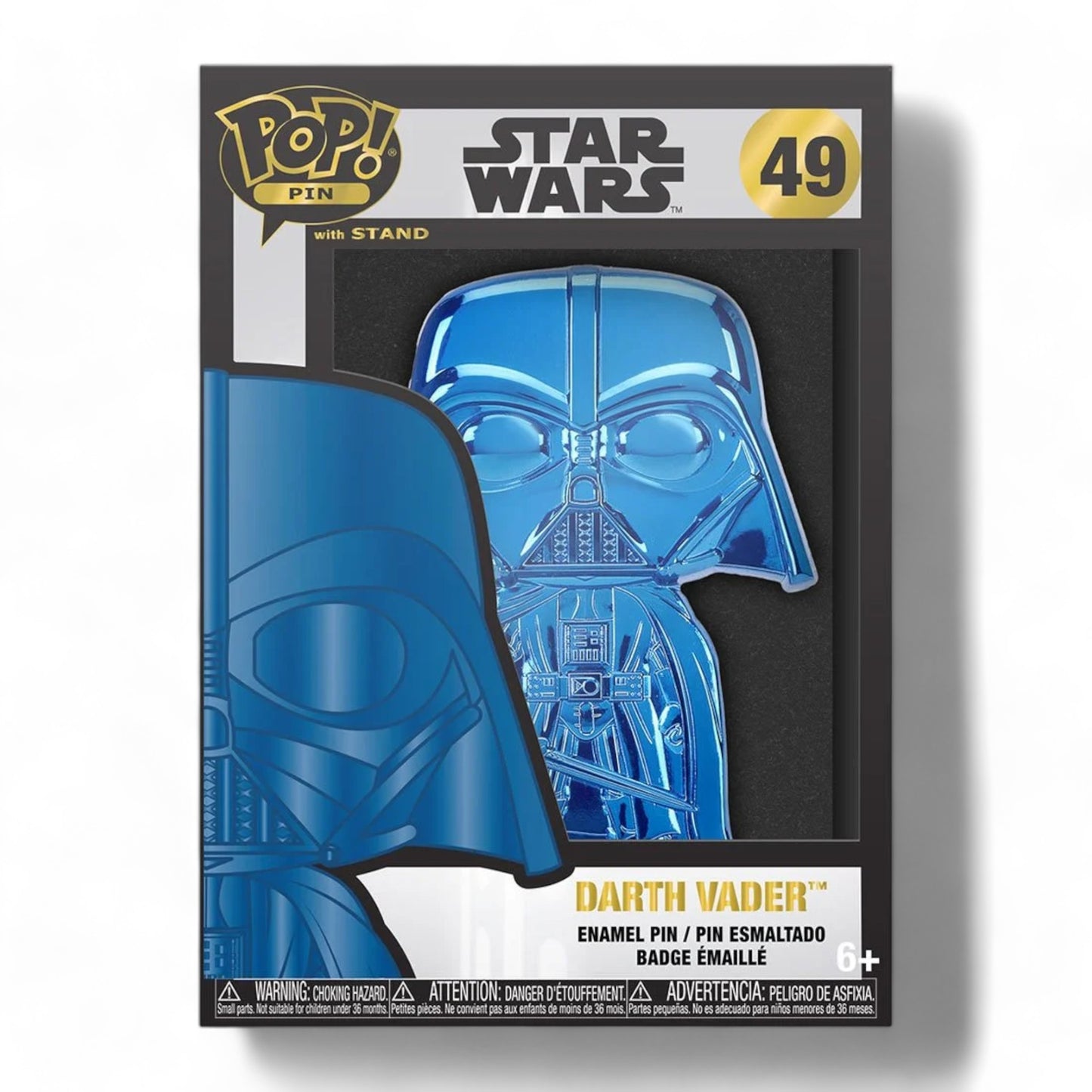 Unleash the Dark Side with Star Wars Darth Vader Neon Blue Large Enamel Funko Pop! Pin | Perfect for Collectors and Fans - Ricky's Garage