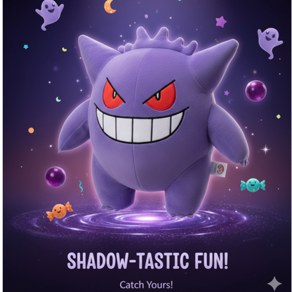 Official Gengar Pokémon Plush (30cm) | Super-Soft Cuddly Ghost by Jazwares