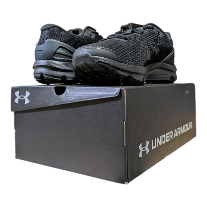 Under Armour Men's Charged Gemini Running Shoes Triple Black (002) - Ricky's Garage