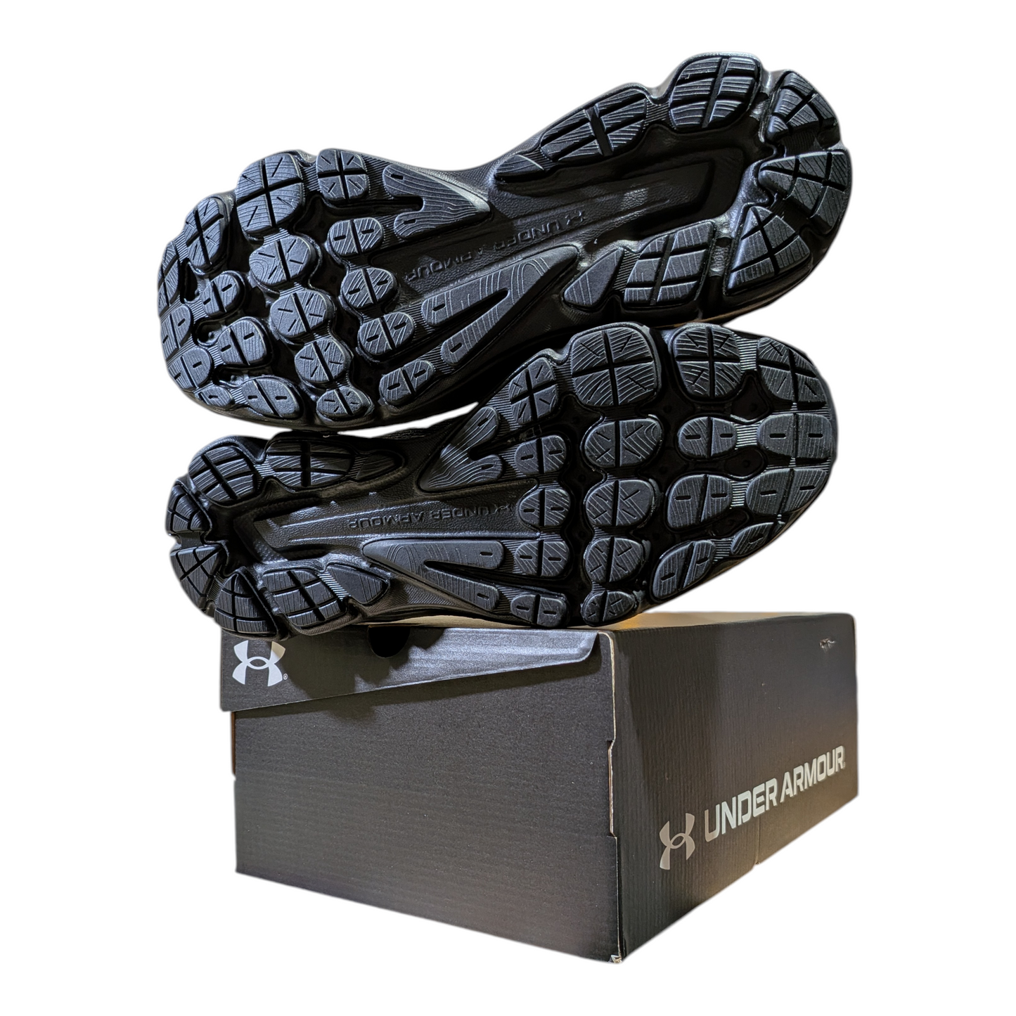 Under Armour Men's Charged Gemini Running Shoes Triple Black (002) - Ricky's Garage