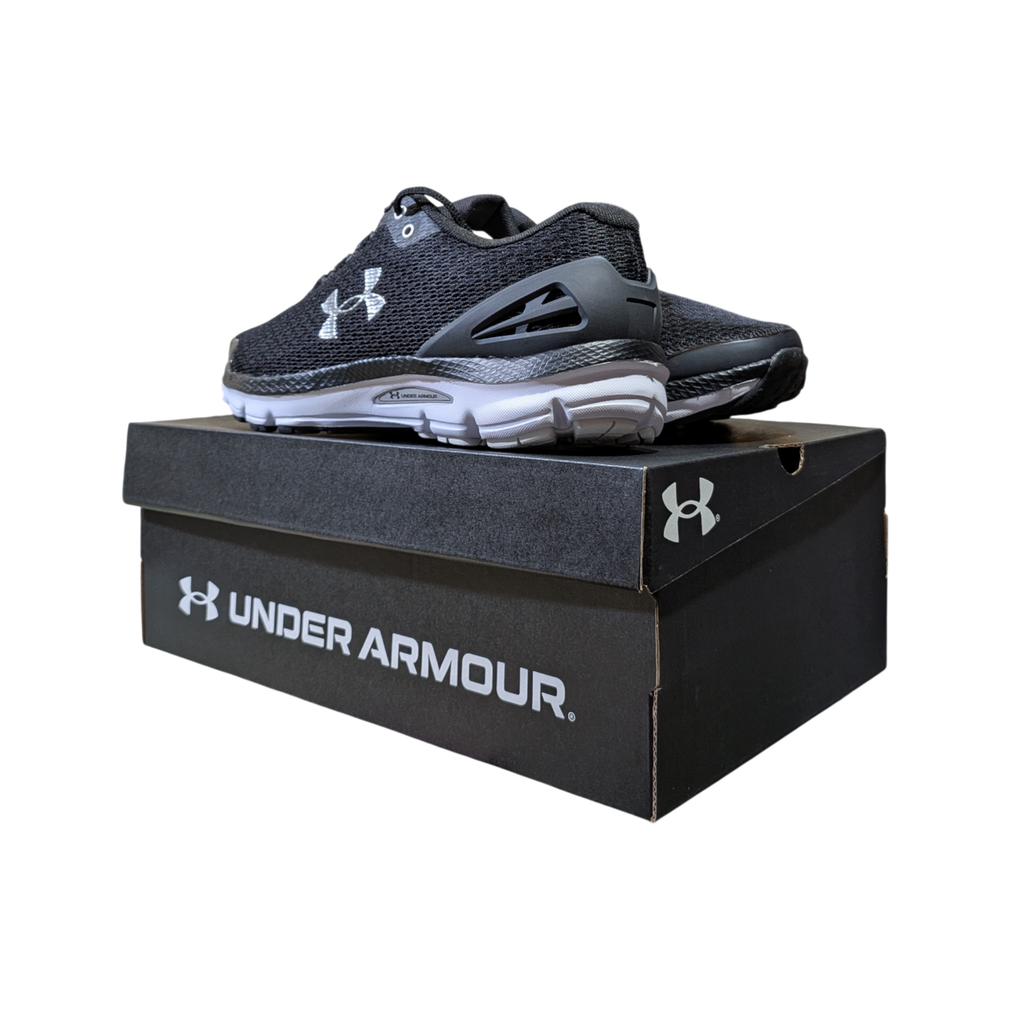 Under Armour Men's Charged Gemini Running Shoes Black & White