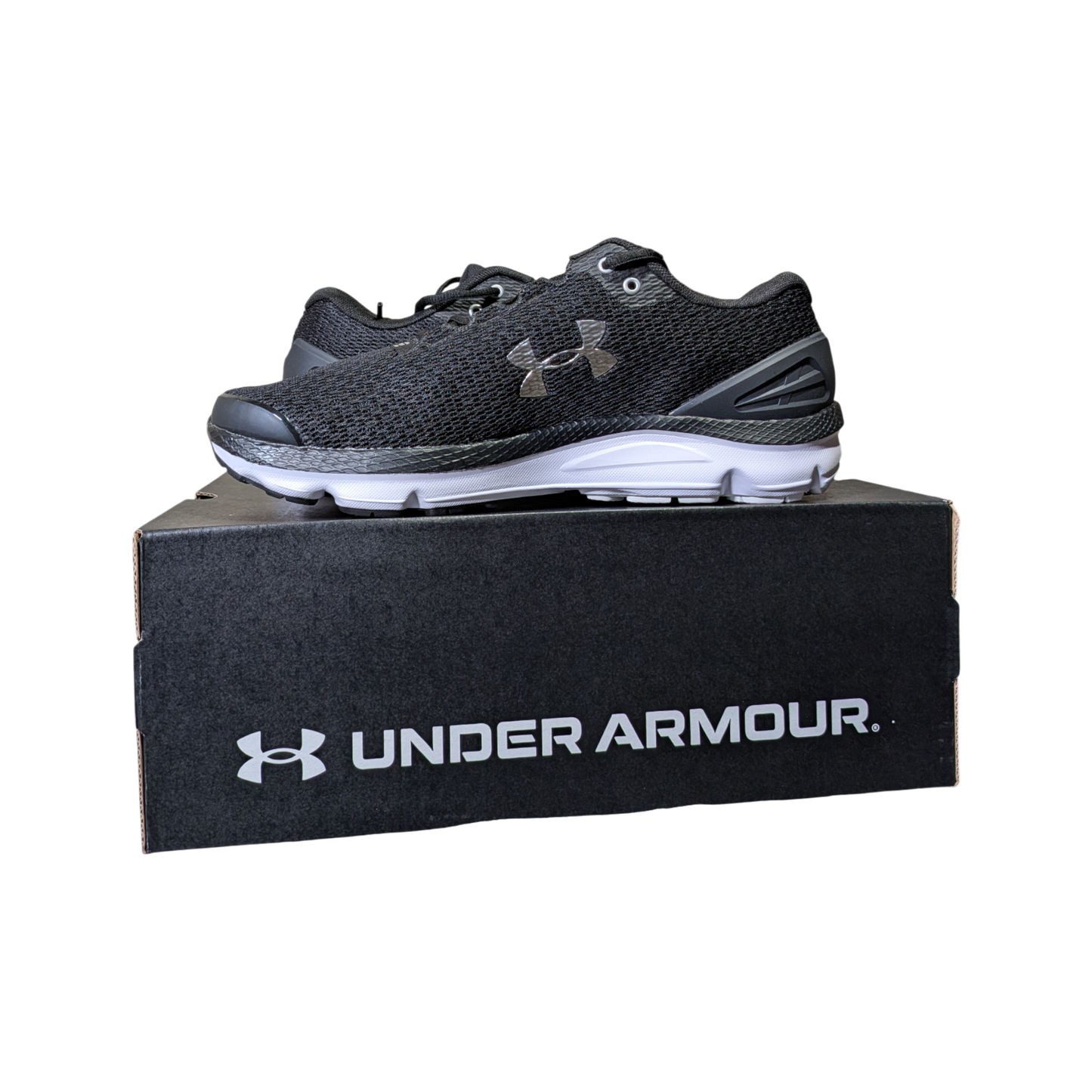 Under Armour Men's Charged Gemini Running Shoes Black & White