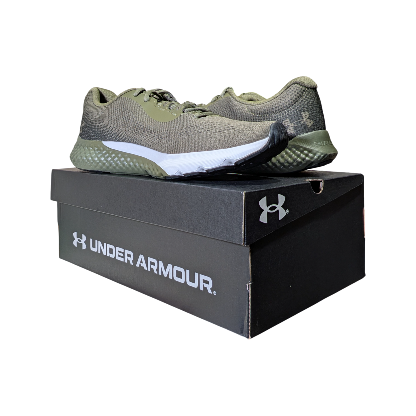 Under Armour Men's Charged Surge 4 Running Shoes Marine OD Green & Copper
