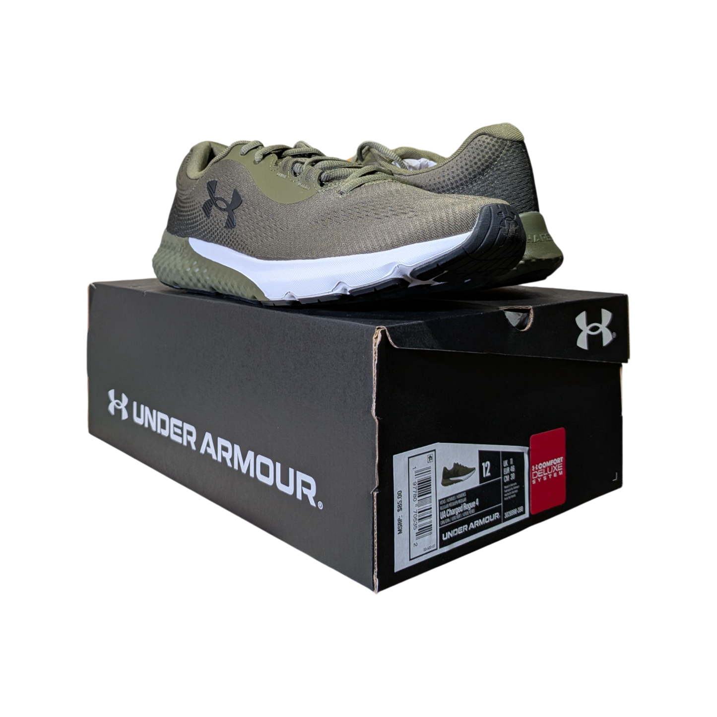Under Armour Men's Charged Surge 4 Running Shoes Marine OD Green & Copper