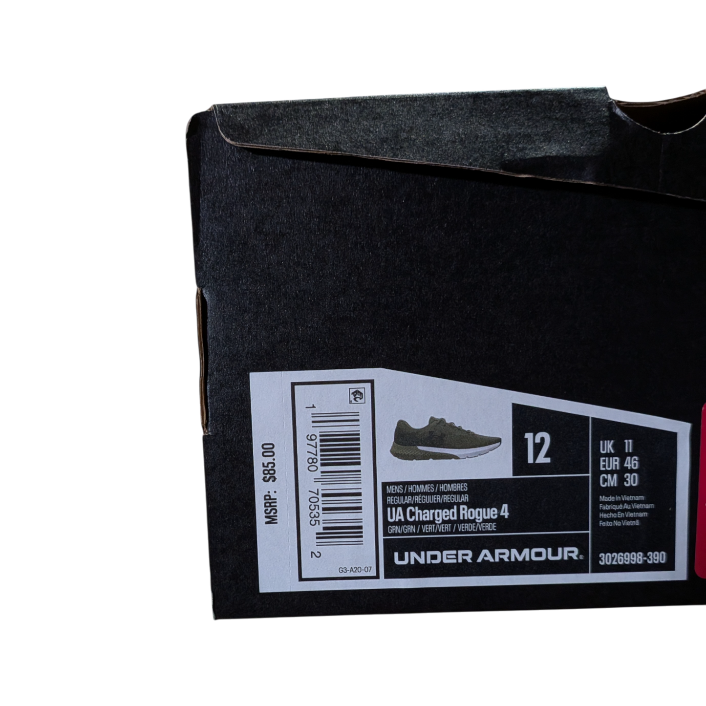 Under Armour Men's Charged Surge 4 Running Shoes Marine OD Green & Copper