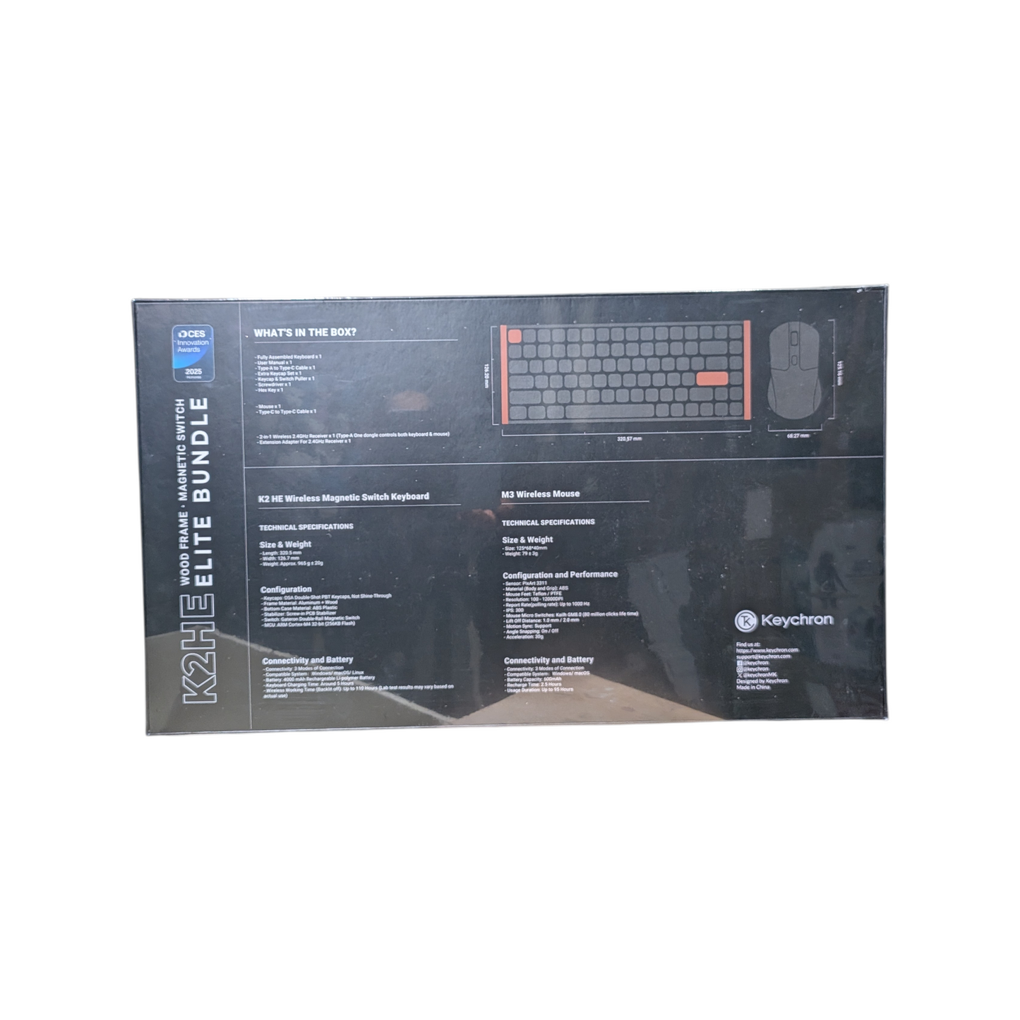 Keychron K2 HE Magnetic Switch Keyboard & M3 Mouse Bundle Hall Effect - Ricky's Garage