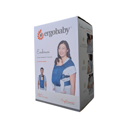 Ergobaby Embrace Cozy Soft Air Mesh Newborn Baby Carrier Blue