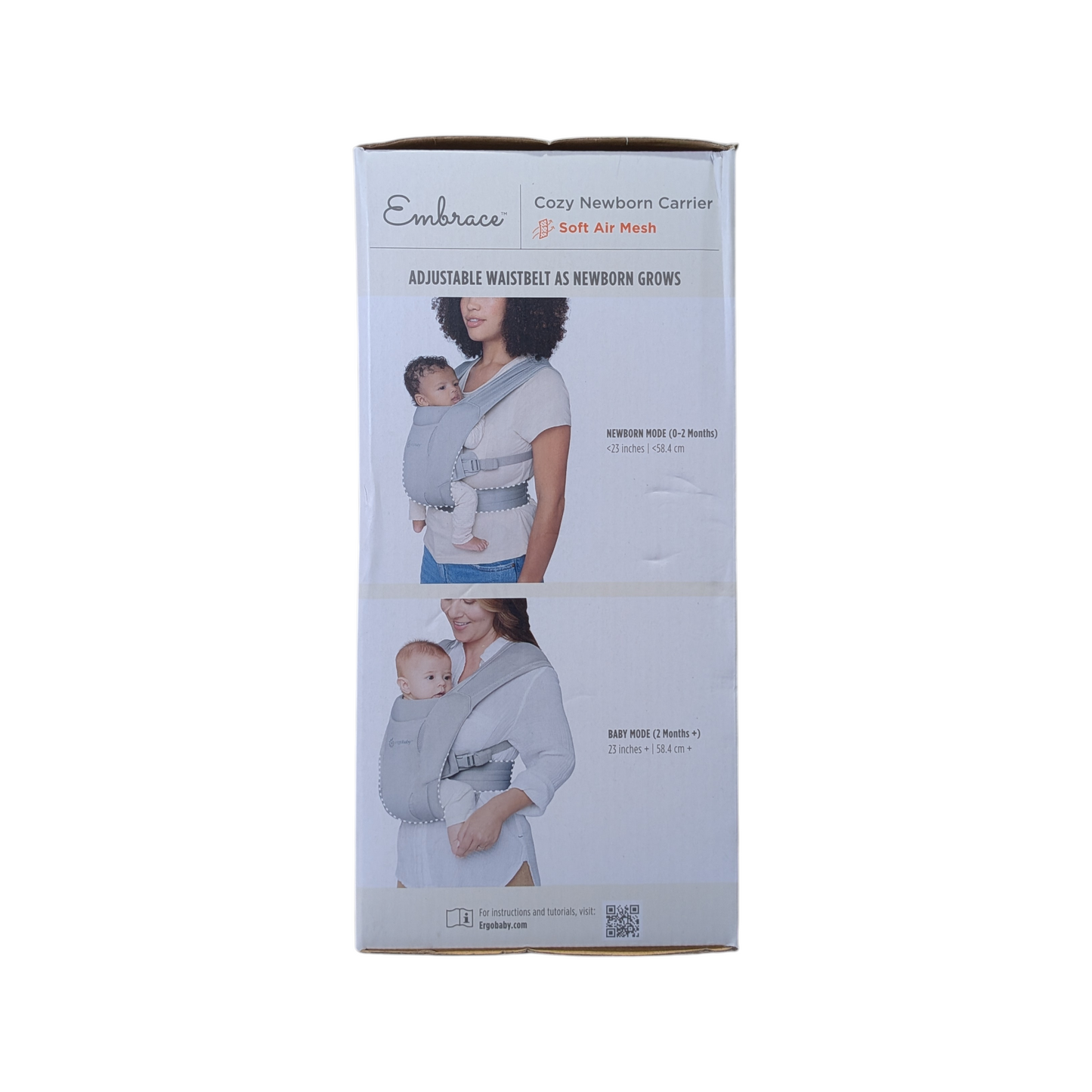 Ergobaby Embrace Cozy Soft Air Mesh Newborn Baby Carrier Blue