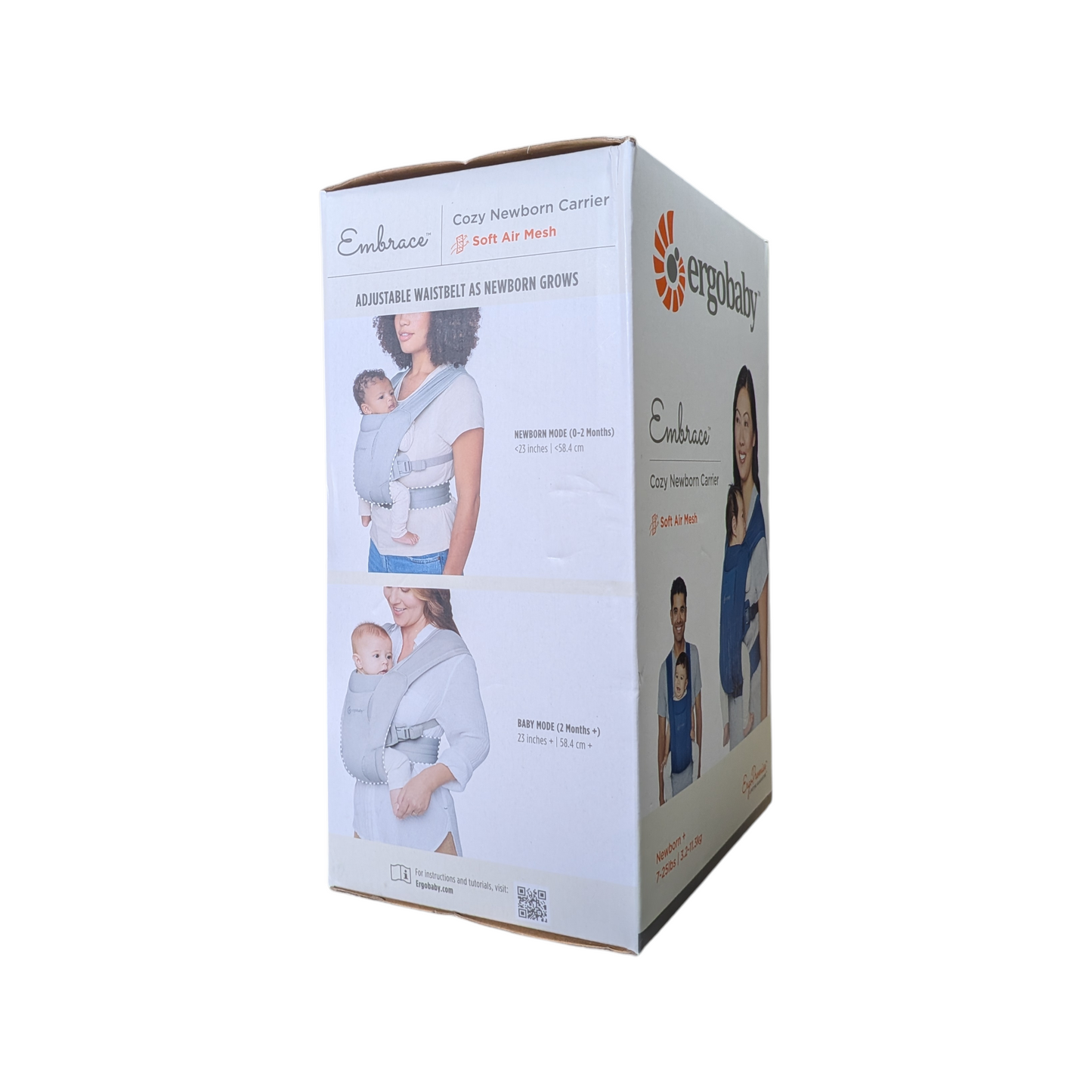 Ergobaby Embrace Cozy Soft Air Mesh Newborn Baby Carrier Blue