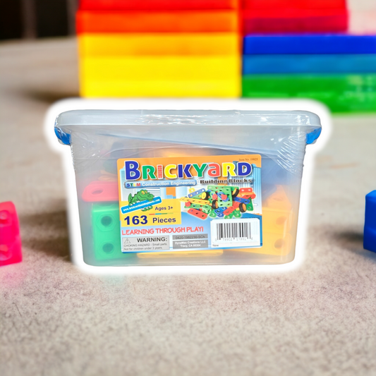 Brickyard STEM Building Blocks for Kids 4-8 | 163-Pc Educational Toys Set with Tools & Guide - Ricky's Garage