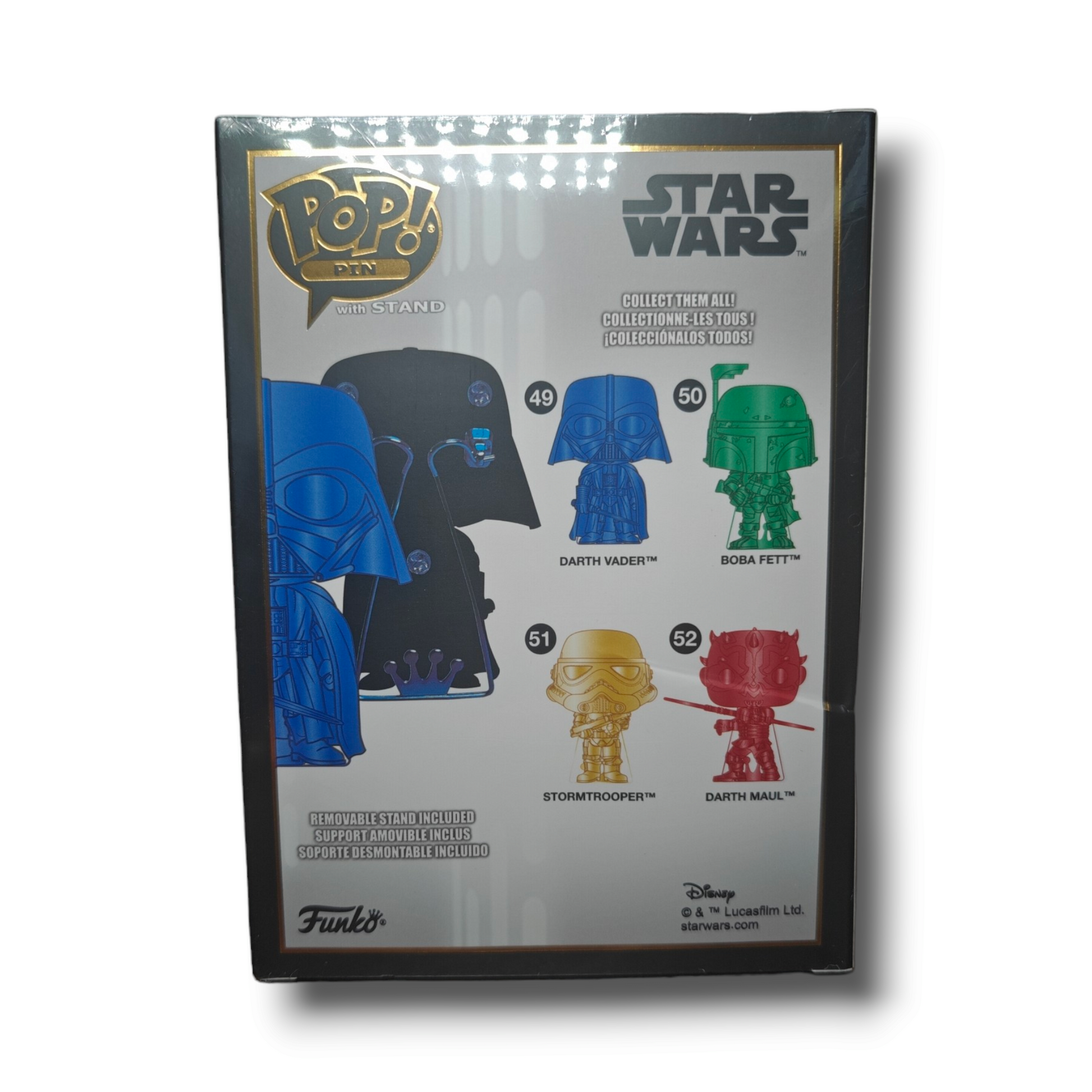 Unleash the Dark Side with Star Wars Darth Vader Neon Blue Large Enamel Funko Pop! Pin | Perfect for Collectors and Fans - Ricky's Garage