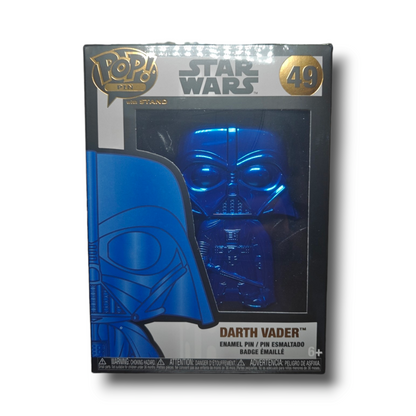 Unleash the Dark Side with Star Wars Darth Vader Neon Blue Large Enamel Funko Pop! Pin | Perfect for Collectors and Fans - Ricky's Garage