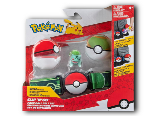 Pokemon Bulbasaur Quick Ball & Premier Ball Clip 'N' Go Poke Ball Belt - Ricky's Garage