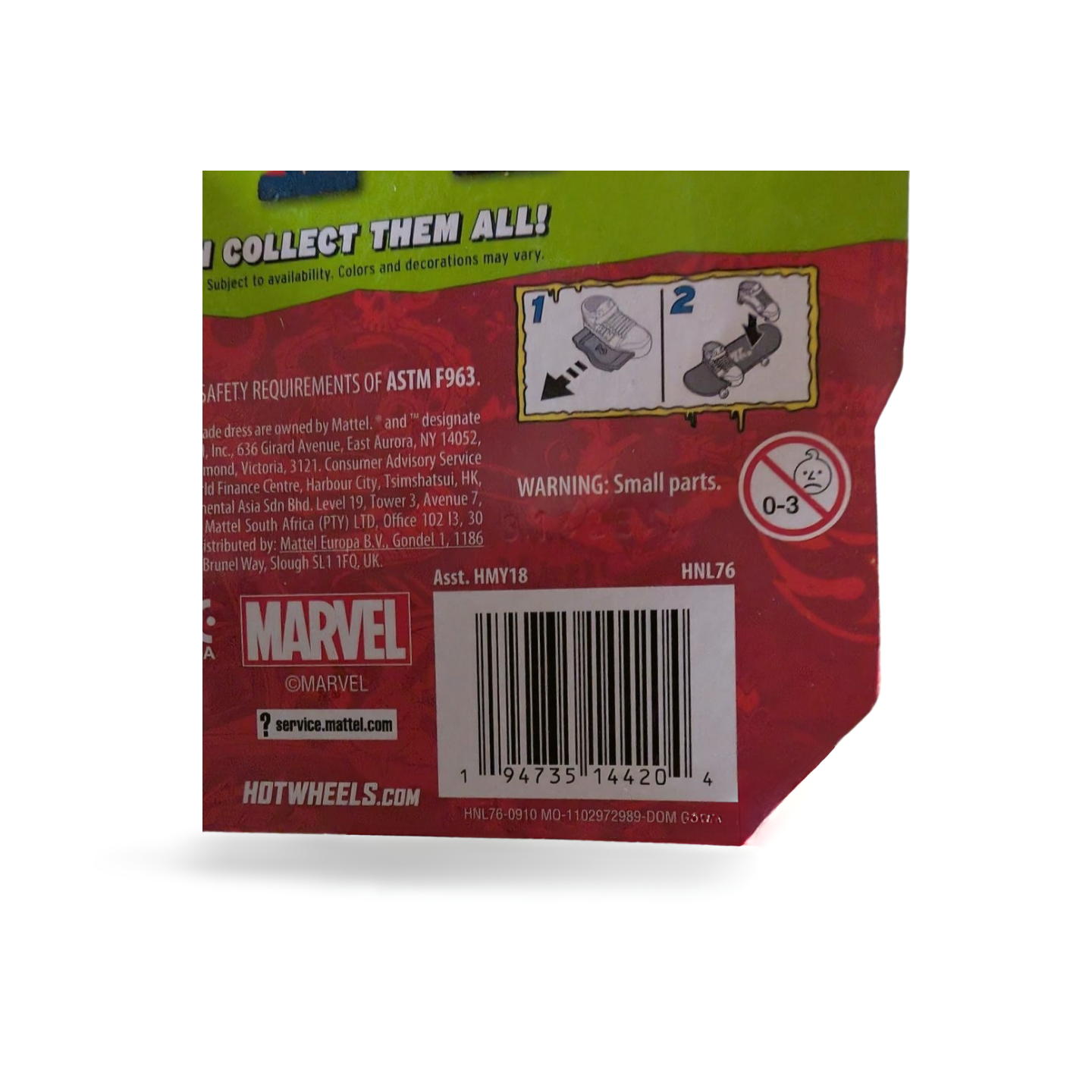 Hot Wheels Skate Marvel Ghost Spider Fingerboard Spider-Gwen with Shoes