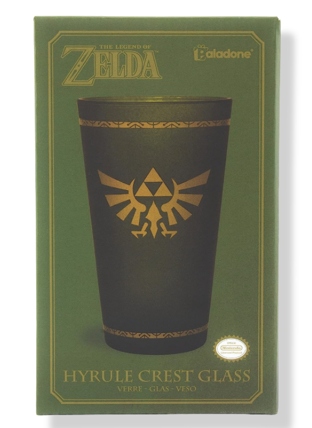 The Legend of Zelda Hyrule Crest Cup Pint Glass 16 oz Green - Ricky's Garage