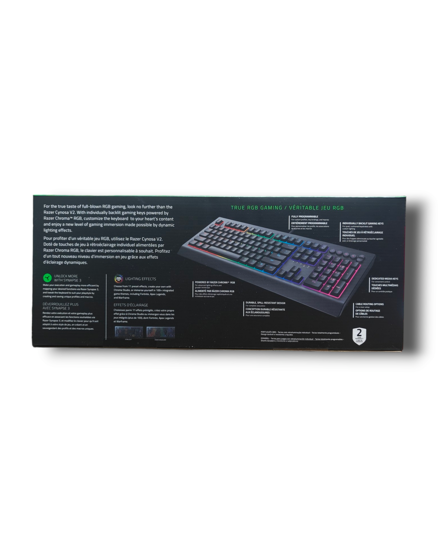 Razer - Cynosa V2 Full Size Wired Membrane Gaming Keyboard with Chroma RGB Light - Ricky's Garage