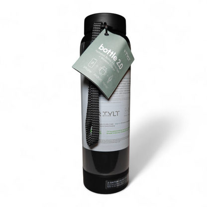 TYLT Power Bottle 2.0 | 24oz Insulated Water Bottle with 5700mAh Magnetic Power Bank