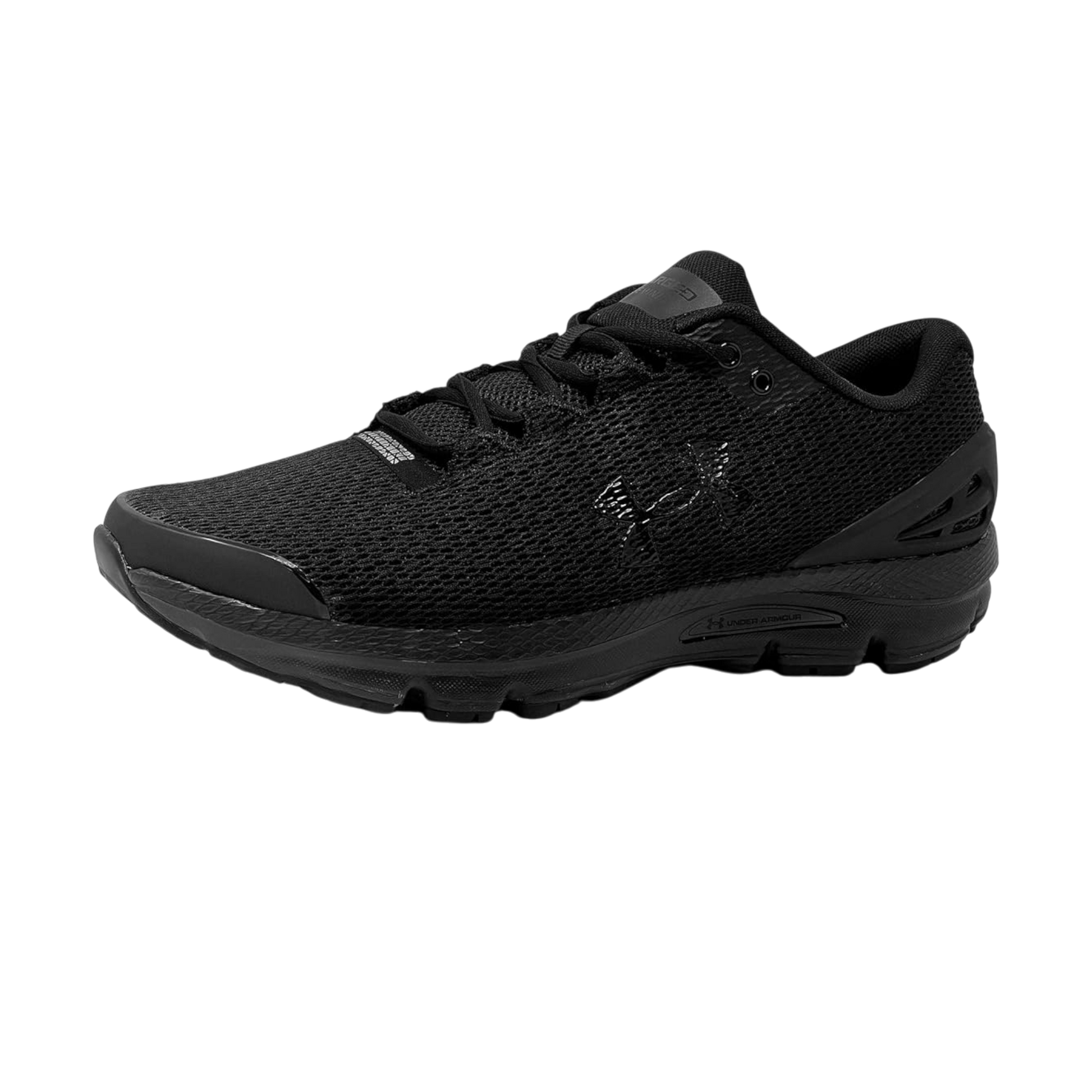 Under Armour Men's Charged Gemini Running Shoes Triple Black (002) - Ricky's Garage
