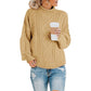 Casual Women's Thick Thread High Neck Pullover Sweater - Ricky's Garage
