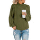 Casual Women's Thick Thread High Neck Pullover Sweater - Ricky's Garage